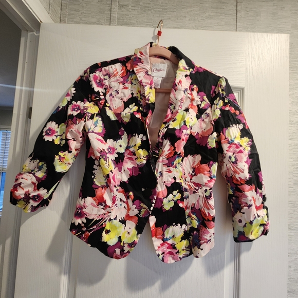 Candie's Jackets & Blazers - Candies Womens Floral Blazer with Vibrant Colors Size M Euc